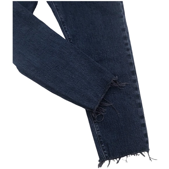 R19 Levi’s wedgie Icon fit high rise button fly jeans size 31 black & blue - Picture 7 of 13